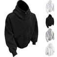 thumbnail image 1 of BiZtdJrK Men's Turtleneck Full Zip Hoodies Casual Sweatshirt Jackets Fall Winter Long Sleeve Outerwear with Pockets, Black, XL, 1 of 4