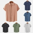 thumbnail image 1 of BiZtdJrK Men's Wave Point Printed Shirts Short Sleeve Casual Button Down Shirts Summer Hawalian Holiday Beach Shirts 50&nbsp;Percent&nbsp;off&nbsp;Deals&nbsp;Today White XXXL, 1 of 7