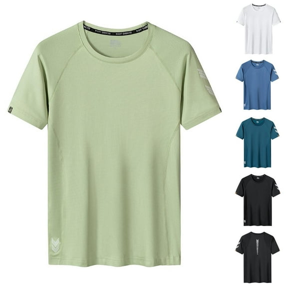 BiZtdJrK Mens Big and Tall Cotton T Shirt Short Sleeve Solid Classic Tee Tops Comfy Lightweight Running Workout Tees Black XXXXL