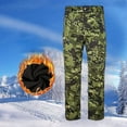 BiZtdJrK Mens Fleece Camo Pants Waterproof Windproof Tactical Pants