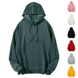 BiZtdJrK Mens Hoodies Long Sleeve Drawstring Hooded Pullover Big and