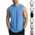 thumbnail image 1 of BiZtdJrK Mens Loose Fit Cotton Tank Tops Sleeveless Workout Tee Shirts Breathable Running Athletic Tanks Gray S, 1 of 7