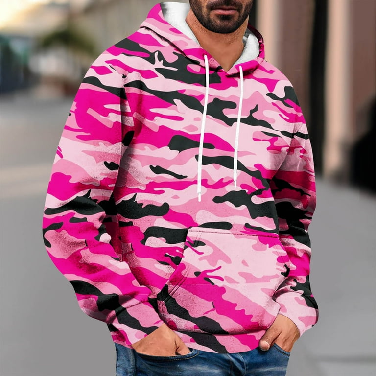 Drawstring Kangaroo Pocket Camouflage Hoodies Drawstring Kangaroo Pocket Camouflage Hoodies