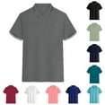 thumbnail image 1 of BiZtdJrK Mens Short Sleeve Polos Shirts Regular Fit Stretch Golf Polos Shirts Moisture Wicking Polos Shirt Basic Solid Casual Sports Tennis T-shirt Black S, 1 of 4