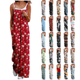 thumbnail image 1 of BiZtdJrK Prime Sales of The Day, Loose Fit Wide Leg Jumpsuits for Women Trendy Floral Print Overalls Dressy One Piece Rompers with Pockets 2025 Summer Beach Vacation Outfits Sky Blue M, 1 of 7