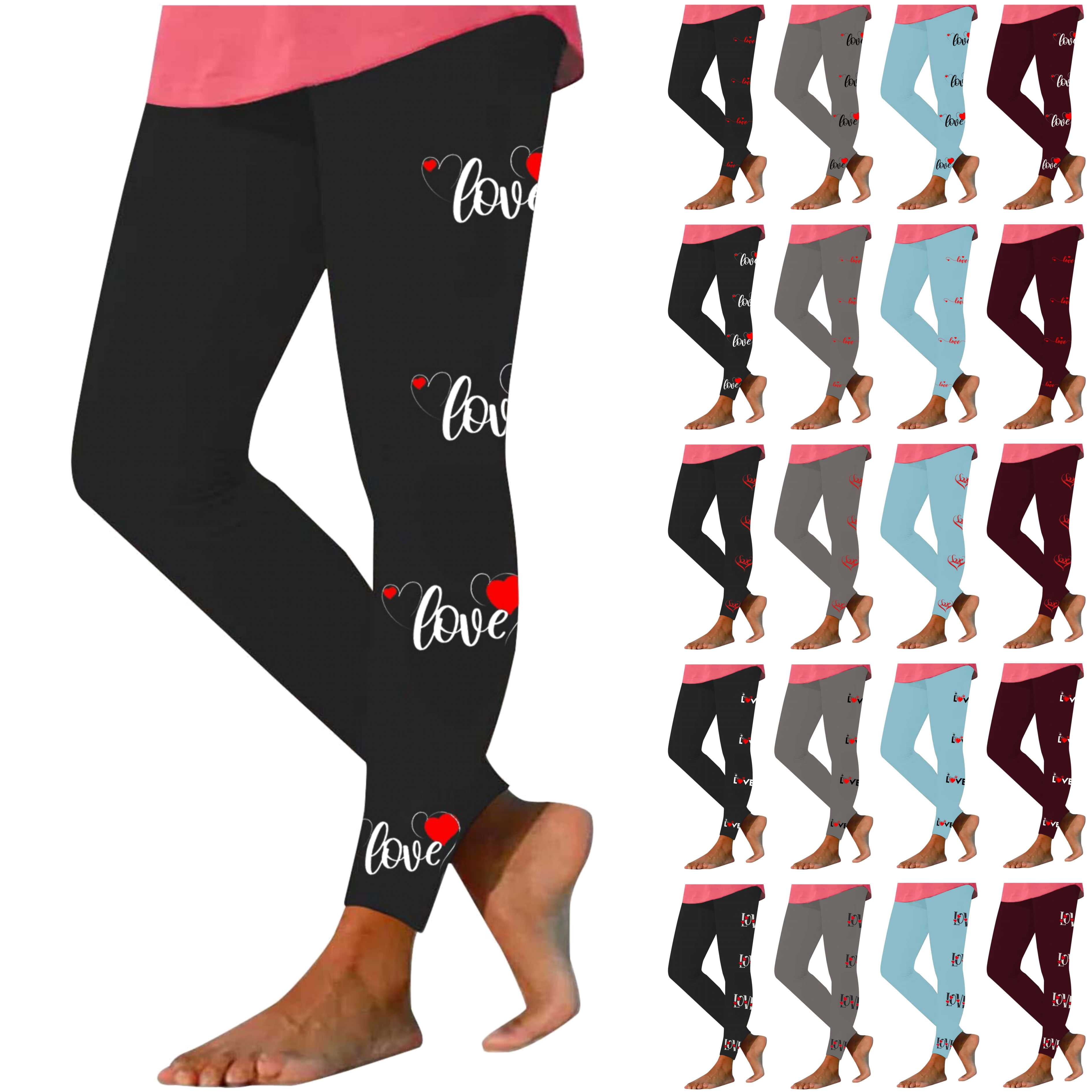 BiZtdJrK Sales Today Womens 2025 Fashion Funny Heart Print Pants