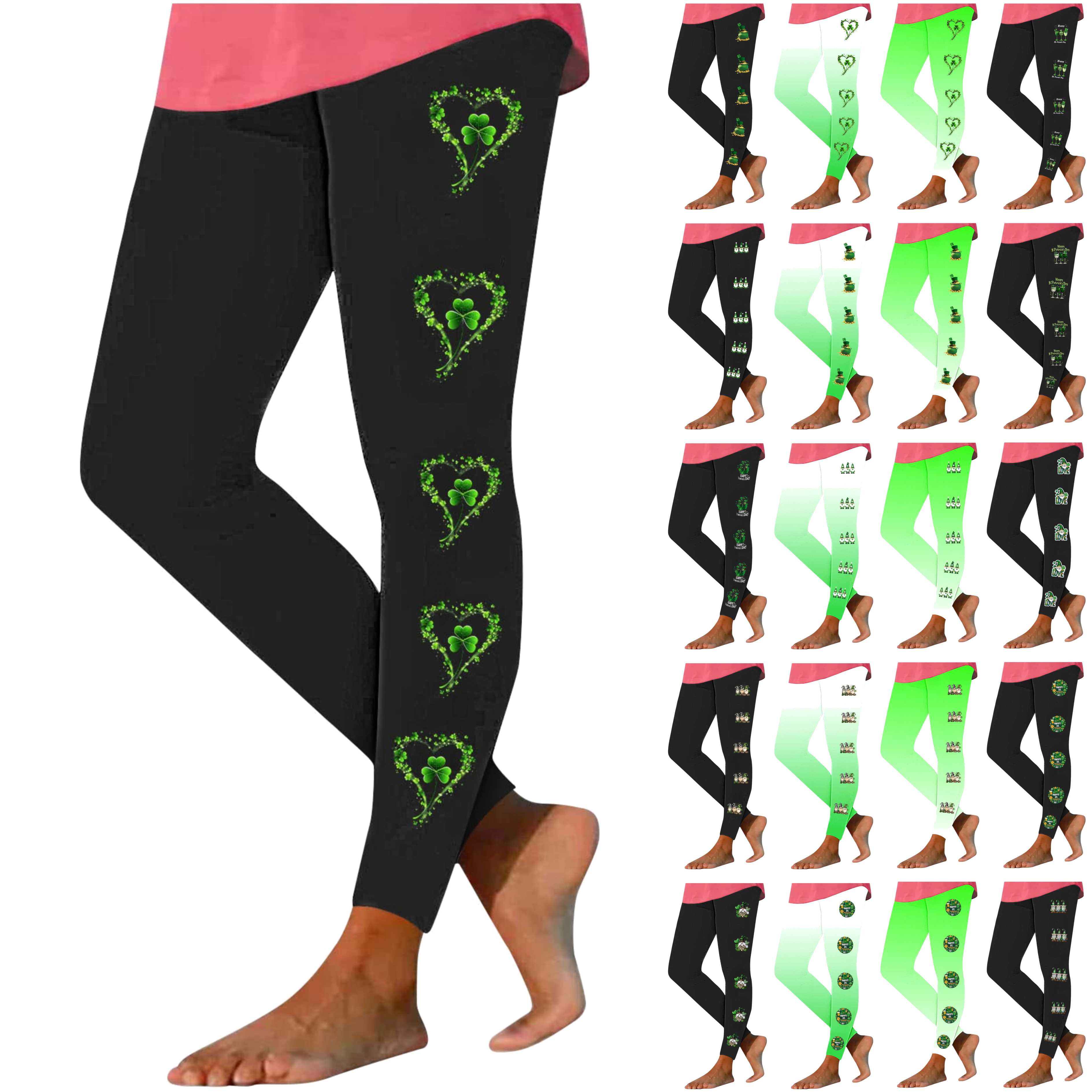 st pattys day leggings womens
