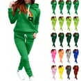 thumbnail image 1 of BiZtdJrK St Patricks Day Tracksuits Women's 2 Piece Outfits Long Sleeve Hooded Sweatshirt and Drawstring High Waisted Jogger Pants Sweatsuit with Pockets White XXL, 1 of 6