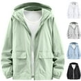 thumbnail image 1 of BiZtdJrK Summer Zip Up Hooded Jacket for Fishing Men Long Sleeve Sun Protection Hoodies Loose Casual Lightweight Outdoor Tops Gray XXXL Mothers Day Gifts, 1 of 9