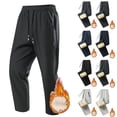 thumbnail image 1 of BiZtdJrK Sweatpants for Men Warm Fleece Lined Running Athletic Pants Loose Fit Open Bottom Trousers with Pockets Winter Clothes, Blue, XL, 1 of 7