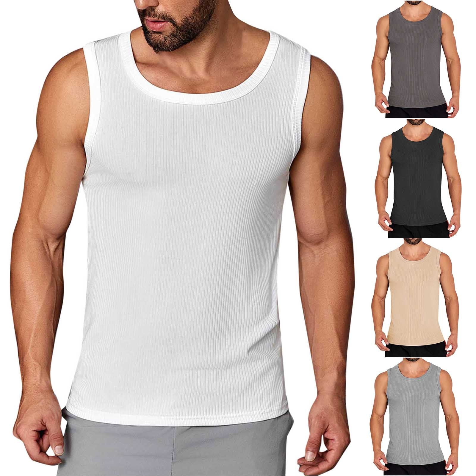 MIFOCAL Women's Double Lined Crewneck Tank Top - Sleeveless Summer Crop Top, Soft & Non-See-Through