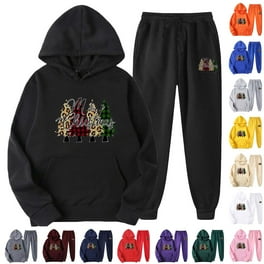 Street Sportswear Draw String Hooded Collar Long Sleeve Two Pieces(5 Colors) Street Sportswear Draw String Hooded Collar Long Sleeve Two Pieces(5 Colors)