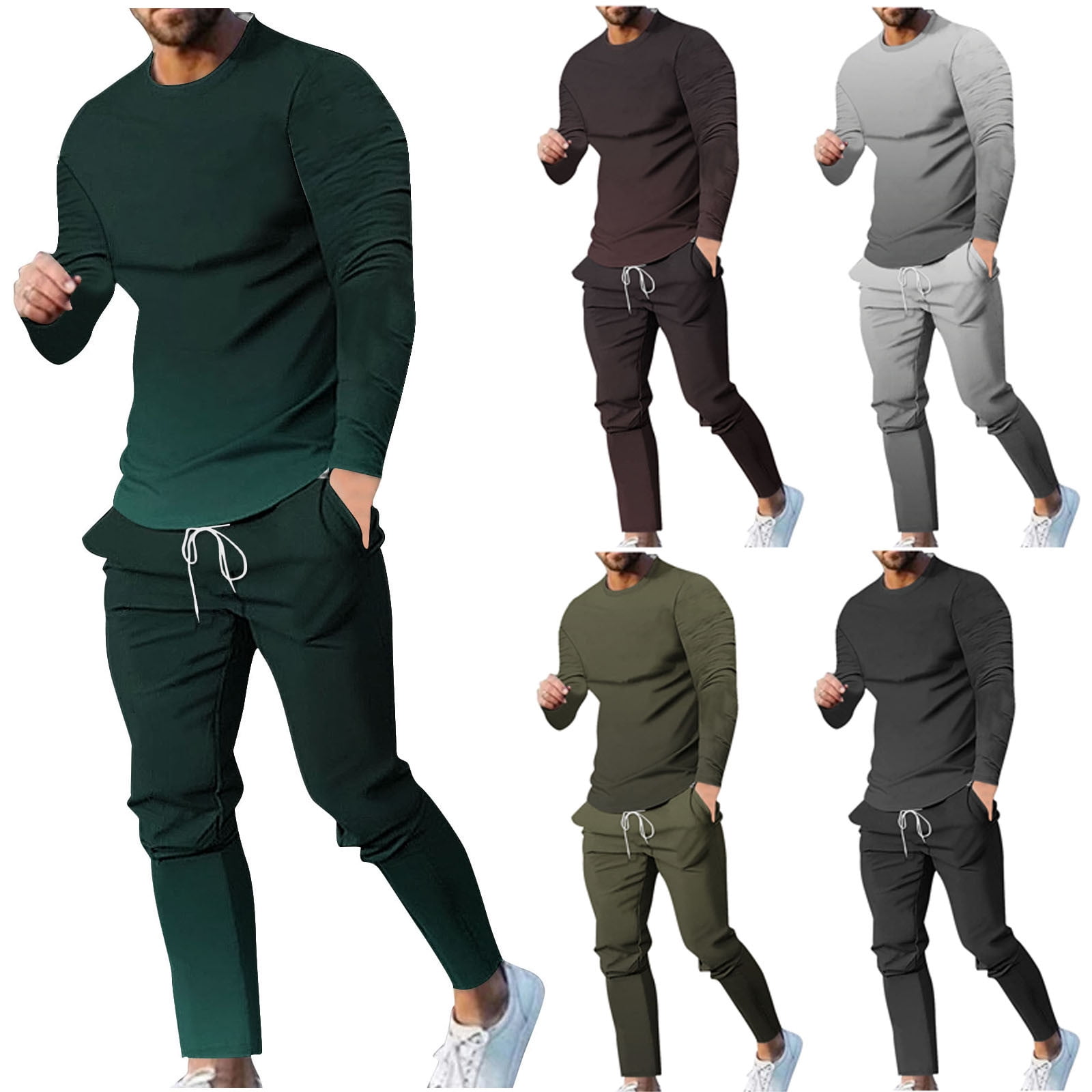 BiZtdJrK Two Piece Sets for Men Big and Tall Tee Shirt and Drawstring ...