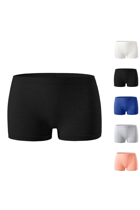 White Womens Boxer Shorts Solid Color Slimming Shaping Boyshorts Lightweight Comfy Stretch Yoga Workout Shorts XL