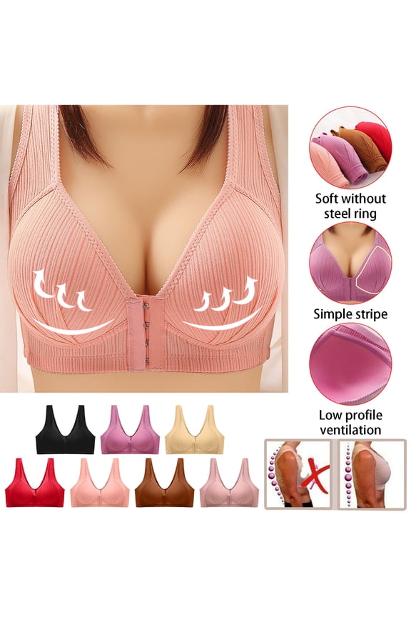 Women Bras Ultra Comfort Wireless Support Sleep Bra Lift Bra No Underwire Cross-Fit Underwear Shapewear Bra Full Coverage Sales Today Black