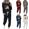 thumbnail image 1 of BiZtdJrK Women's Graphic Tracksuits Cute Ghost Halloween Party 2 Piece Casual Sets Lightweight Jogger Workout Athletic Outfits with Pockets AD-Gray XXL, 1 of 5