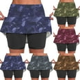 thumbnail image 1 of BiZtdJrK Tennis Sport Skort for Women Camo Print High Waist Athletic Skirt Gym Workout Skorts Green S, 1 of 8