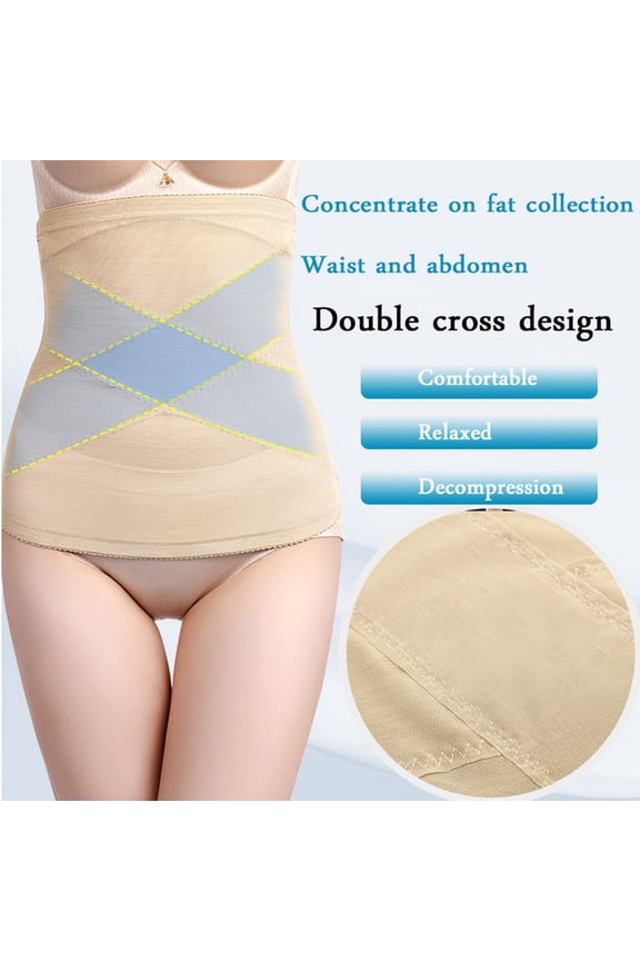 Women's Waist Trainer Tummy Control Waist Cincher Workout Girdle Waist Trimmer Belt Belly Shaper Stomach Compression Todays Sale Black L
