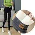 thumbnail image 1 of BiZtdJrK Women's Winter Sherpa Fleece Lined Leggings Stretchy High Waisted Seamless Yoga Pants Outdoor Thermal Tights Lightning Sale, 1 of 9