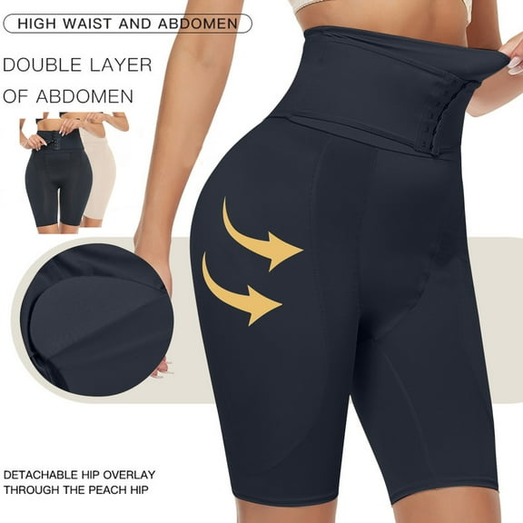 BiZtdJrK Womens Plus Size Shapewear Underwear High Waist Trainer Corset Tummy Control Shaper Shorts Padded Butt Lifter Shaping Shorts Birthday Gift Beige XXXL