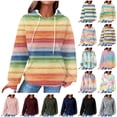 thumbnail image 1 of BiZtdJrK Womens Waffle Knit Cute Hoodies Fashion Graphic Print Pullover Sweatshirts Casual Drawstring Hooded Sweaters Comfy Fall Clothes Outfits Pink M, 1 of 7