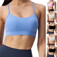 thumbnail image 1 of BiZtdJrK Y Back Sports Bras for Women Racerback High Impact Support Bra Spaghetti Strap Full Coverage Workout Yoga Bralettes Pink S, 1 of 8