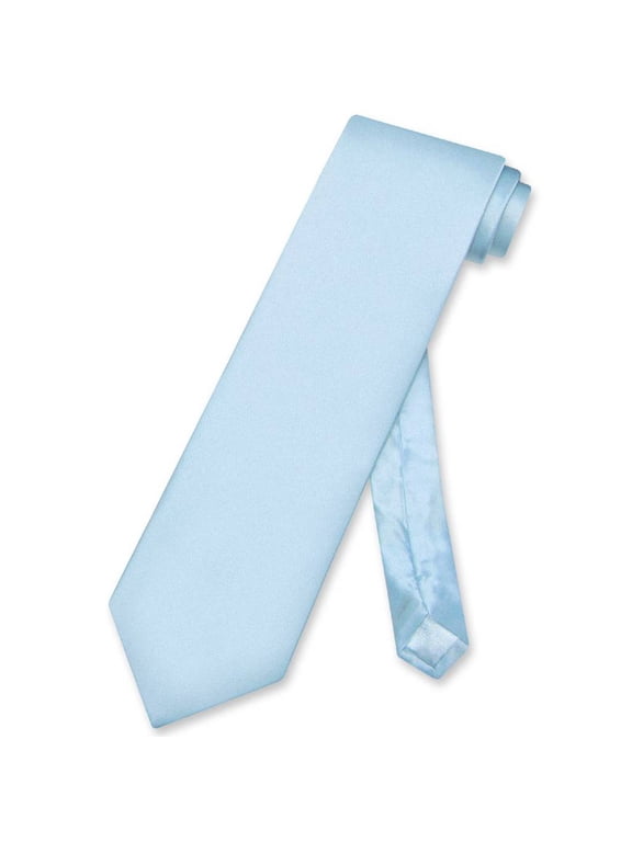 100% SILK NeckTie Solid BABY BLUE Color Men's Neck Tie