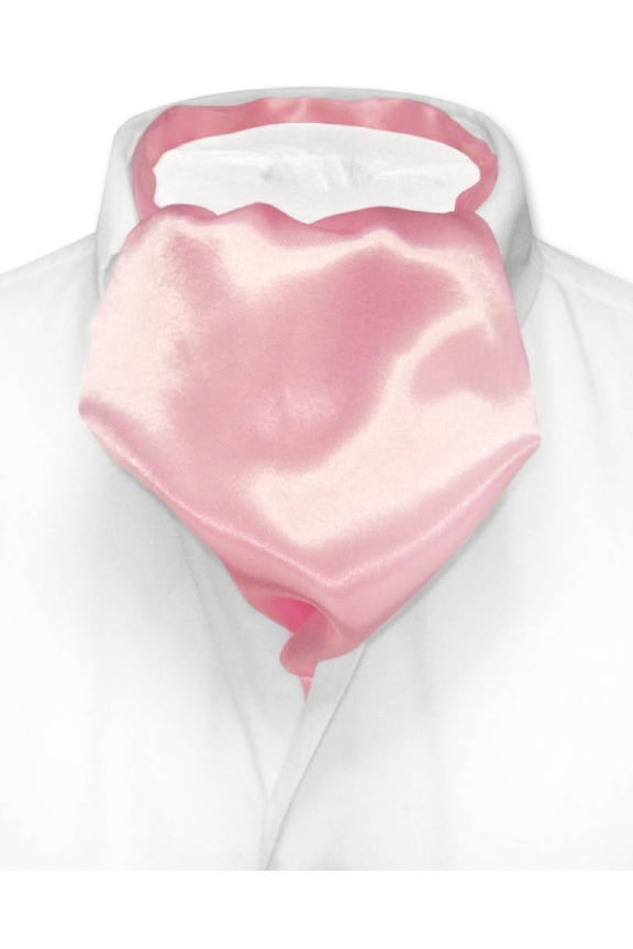 ASCOT Solid LIGHT PINK Color Cravat Men's Neck Tie