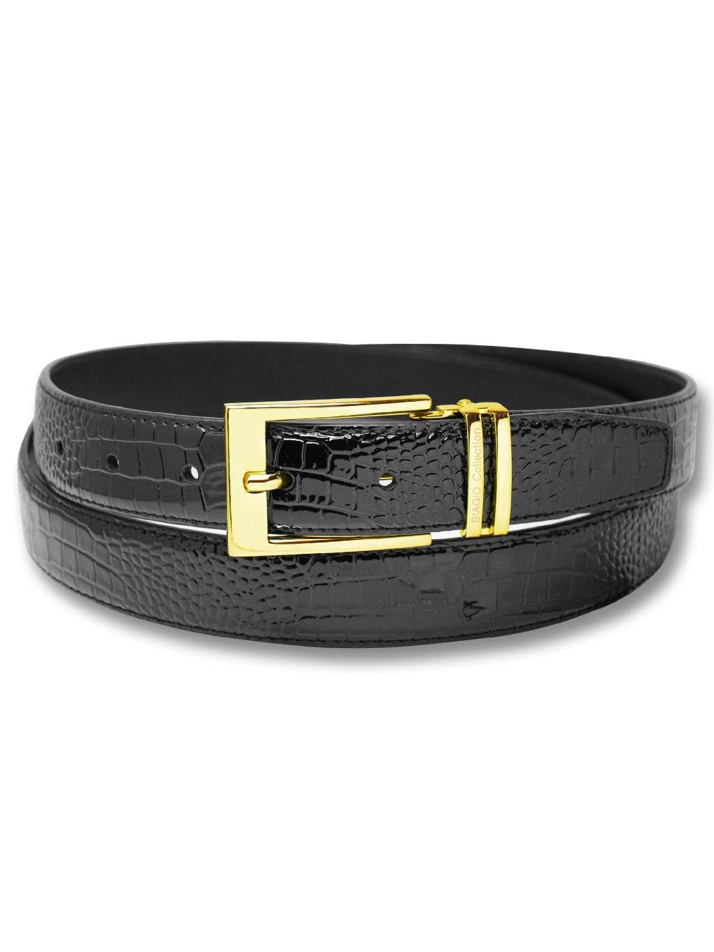Biagio Croc Embossed BLACK Men display picture 1