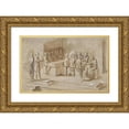 thumbnail image 1 of Biagio Pupini 24x16 Gold Ornate Framed and Double Matted Museum Art Print Titled - Penitent Woman Anointing the Feet of Christ at the Table of Simon the Pharisee (Luke 7;36-50) (1511-51), 1 of 4