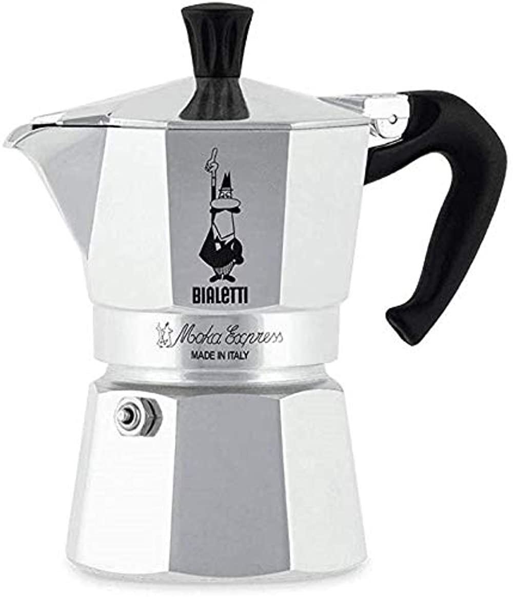 Bialetti 06857 1161 Moka Express Export Espresso Maker, Silver -1