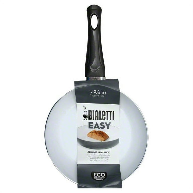 Bialetti Easy Eco-Friendly Nonstick Ceramic 7.75'' Frying Pan, Silver