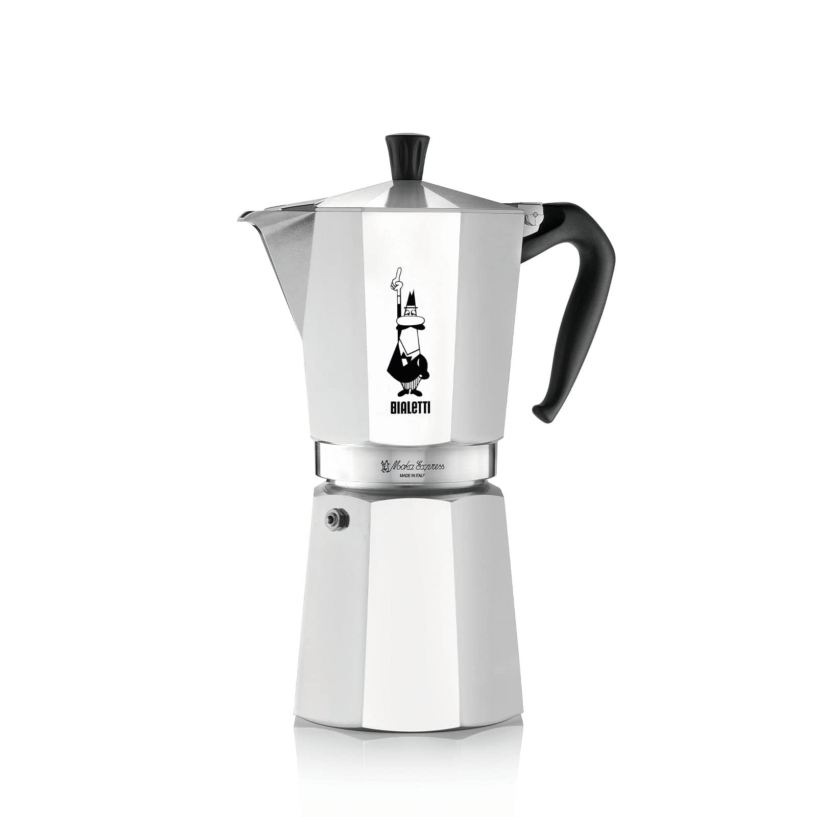 Bialetti 1167 Moka Express Export Espresso Maker, Silver, Small