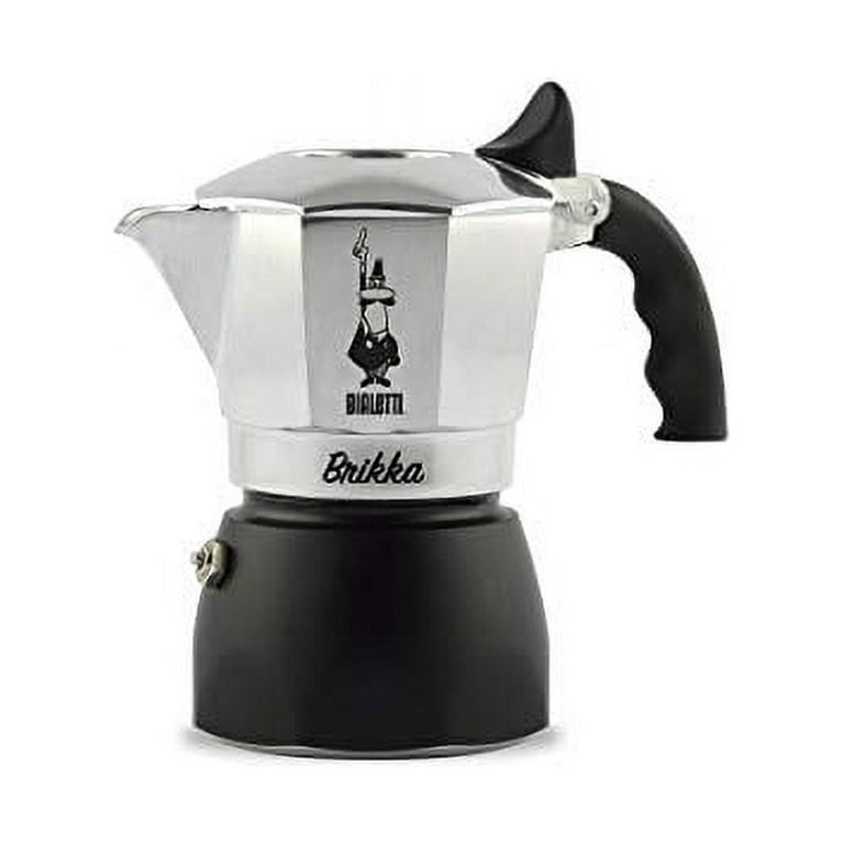 Bialetti 2 Cups - 100ml MOKA INDUCTION Stove Top Espresso Maker Black