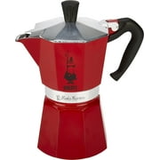 Bialetti 6 Cup Moka Stovetop Espresso Maker, Red