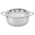 thumbnail image 1 of Bialetti 6 Quart Nonstick Oval Pasta Pot with Strainer Lid, Stainless-Steel, 1 of 6