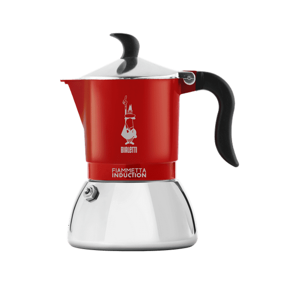 Bialetti Fiammetta Italian Moka Espresso Stovetop Coffee Maker Pot 4 Cups Induction - Red
