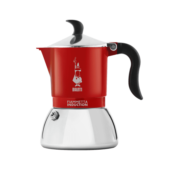 Bialetti Fiammetta Italian Moka Espresso Stovetop Coffee Maker Pot 4 Cups Induction - Red