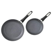 Bialetti Impact Nonstick Heavy Gauge Oven Safe 8 & 10 Inch Fry Pans, 2 Pack