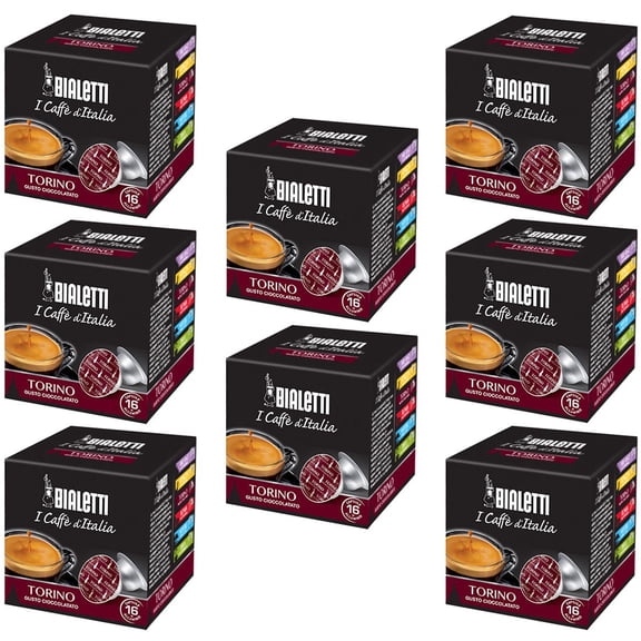 Bialetti Instant Espresso Pods  Torino Roast, Compatible with Gioia Machines, Single Serve Capsules, Rich Italian Flavor (128 Count)