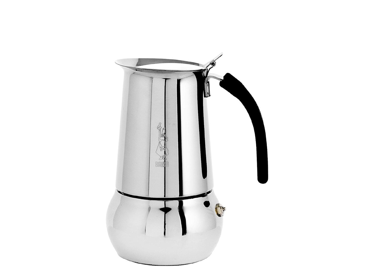 Bialetti Kitty Stainless Steel Stove Top Espresso Coffee Maker, 6 Cup 