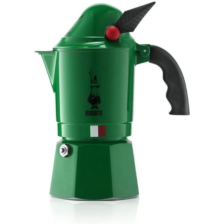 Bialetti - Moka Express Italia Collection: Iconic Stovetop Espresso Maker,  Makes Real Italian Coffee, Moka Pot 3 Cups (4.3 Oz - 130 Ml), Aluminium,  Colored in Red Green Silver - Yahoo Shopping