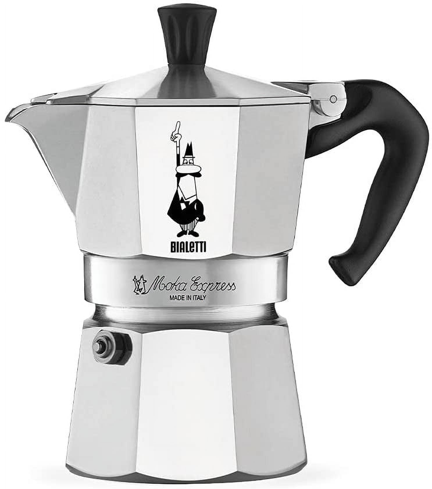 Bialetti Moka Express Stovetop Coffee Make Aluminium - 6 Cup