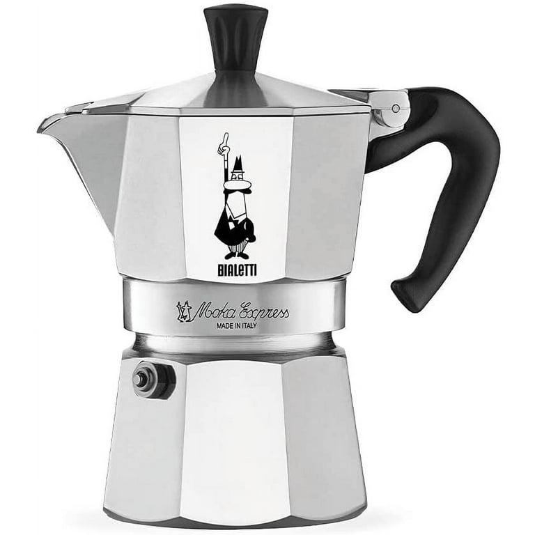 Bialetti Moka Express Stovetop Coffee Make Aluminium - 6 Cup