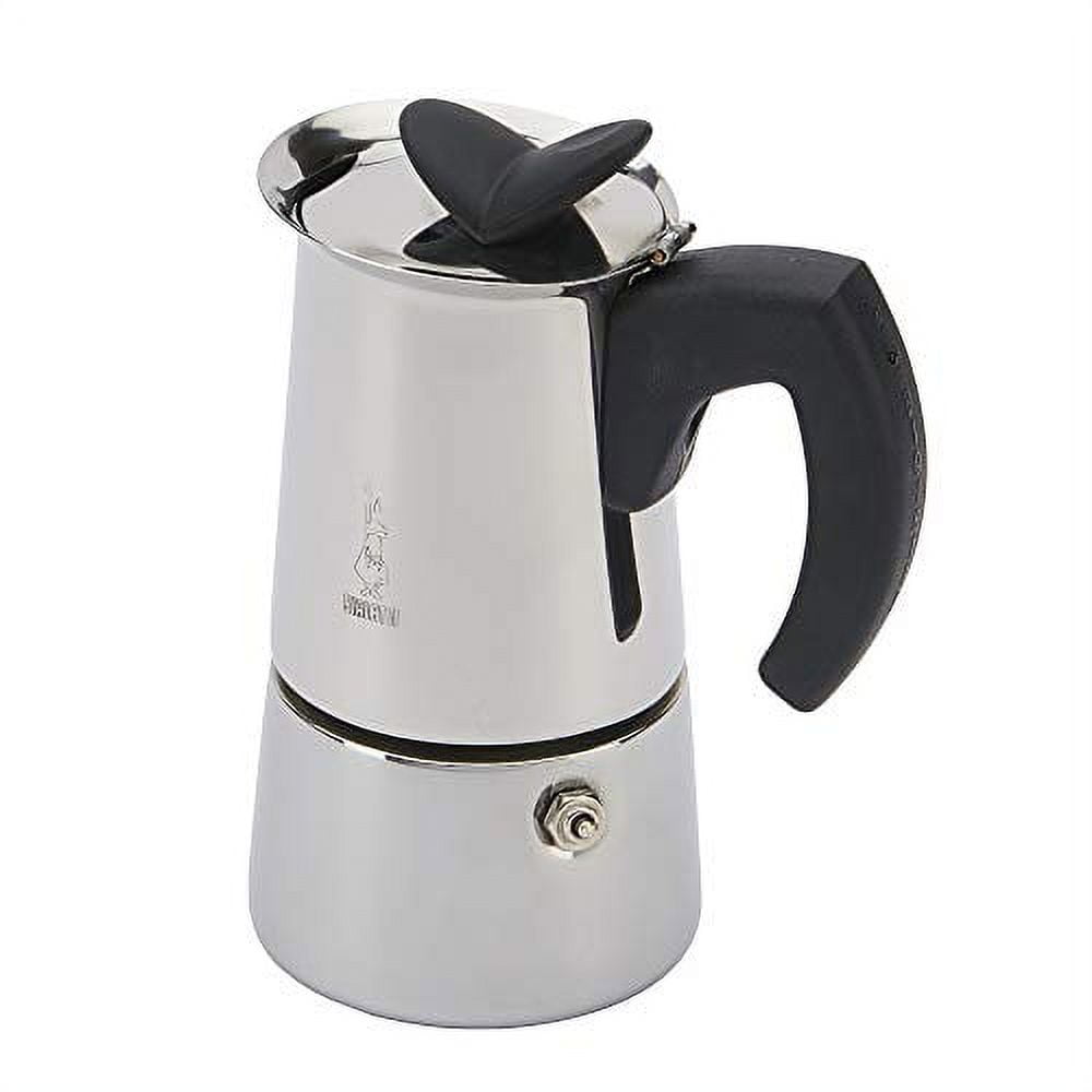 Bialetti - Musa, Stovetop Coffee Maker, Suitable for all Types of Hobs,  Stainless Steel, 6 Cups, Silver