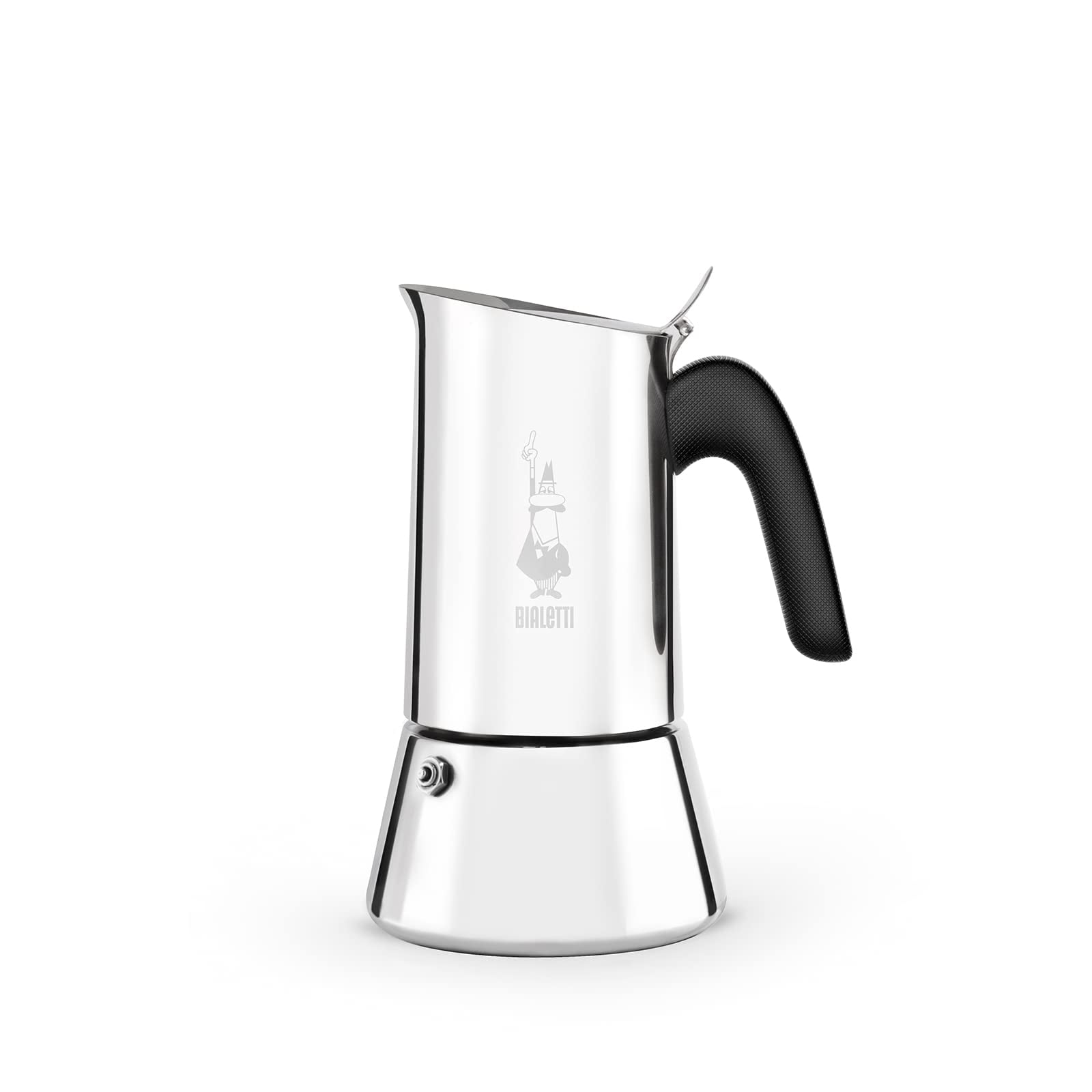 Stainless Steel 4-Cup Induction Stovetop Coffee Maker