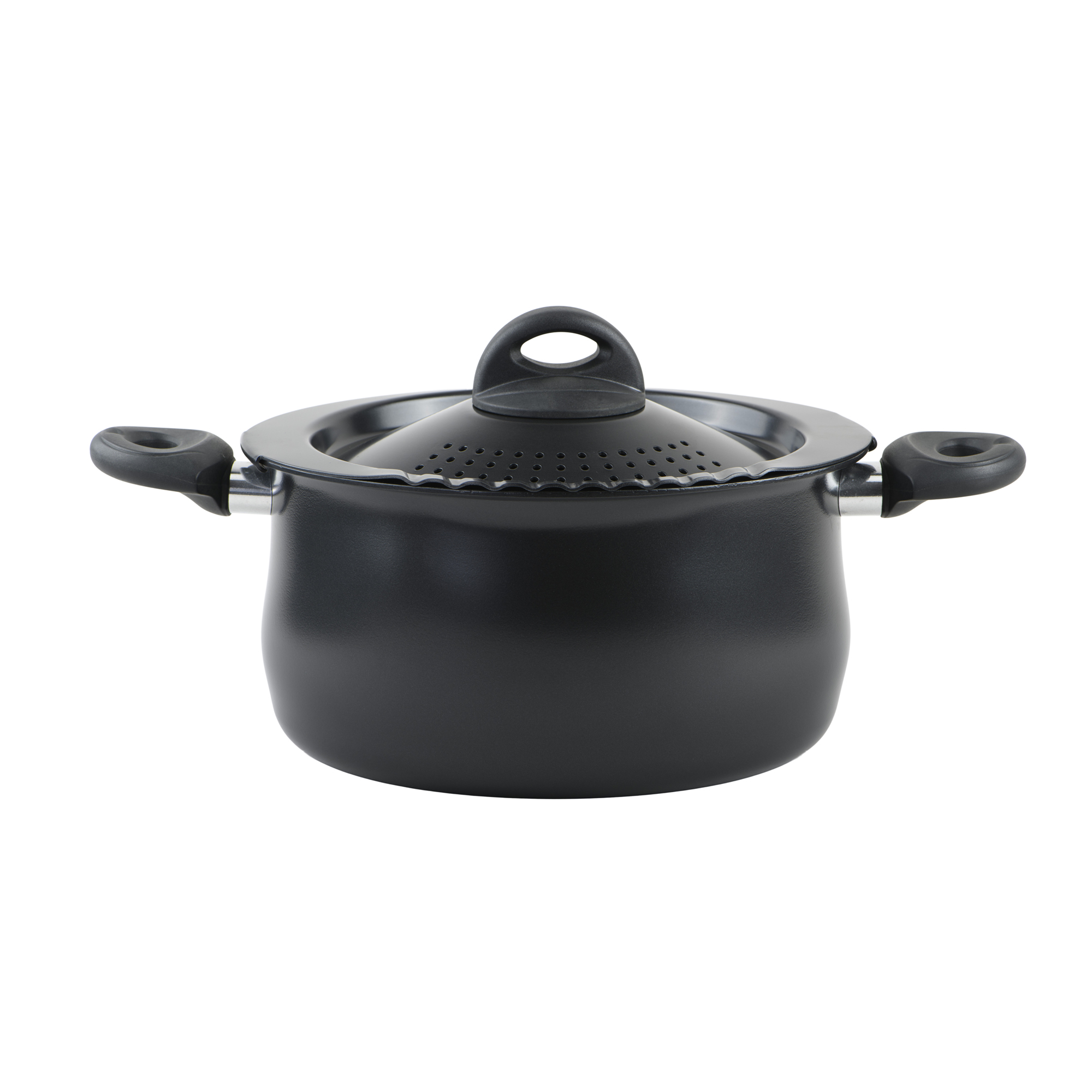 Bialetti 6 Quart Nonstick Oval Pasta Pot, StainlessSteel, Large for