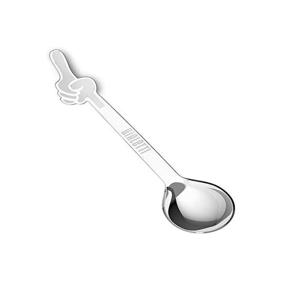 Bialetti Set of 4 Spoons OMINO Coffee Spoons, Multi-Colour, Unique