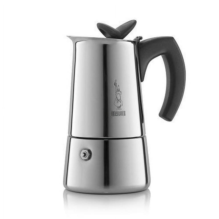 Bialetti, Stainless Steel Musa Stove top Coffee Maker, 6-Cup