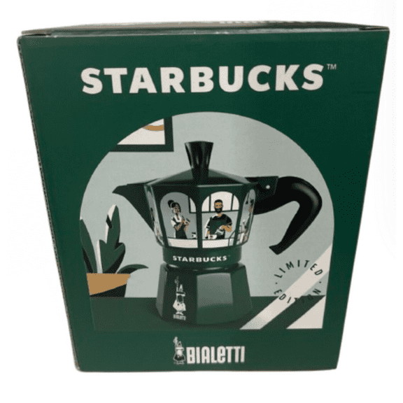 Bialetti Starbucks Italy Limited Edition Coffee Maker 4.4FL Oz New with Box